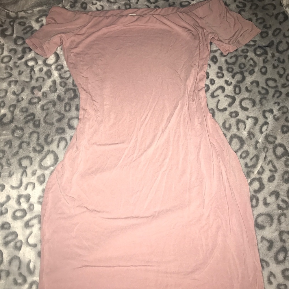 Mauve skin tight dress
